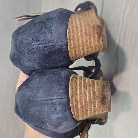 Sofft Women Suede Open Toe Wedge Sandals Shoes Sz 8.5M - Picture 6 of 11